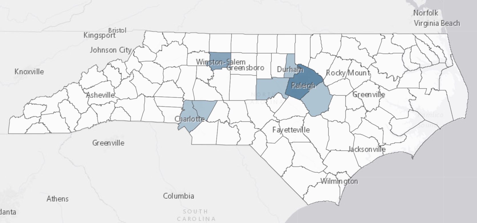 COVID-19 map